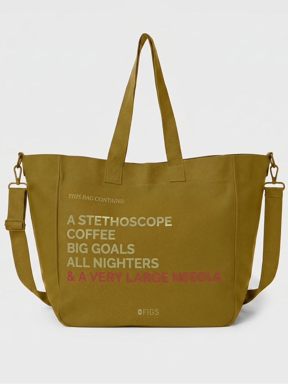 Figs A Very Large Needle Detachable Strap Tote